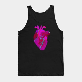 Anatomical neon heart Tank Top